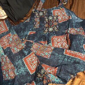 Bohemian Patchwork Maxi Dress